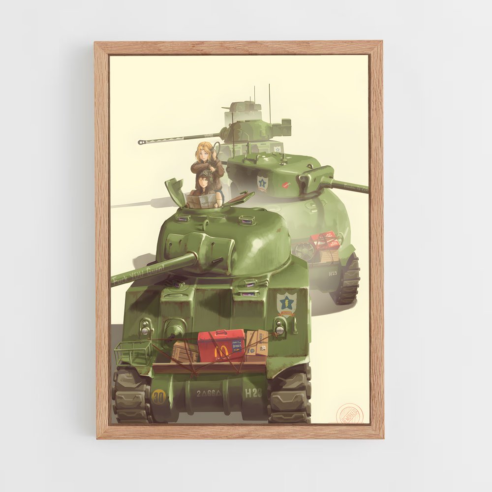 ap-m4 sherman-1 cadre Bois clair
