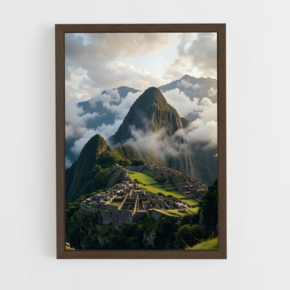 ap-machu picchu-15 cadre Bois foncé