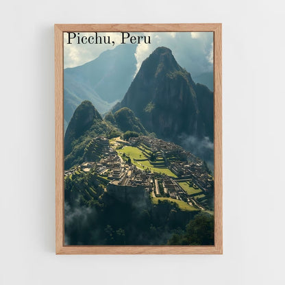 ap-machu picchu-6 cadre Bois clair
