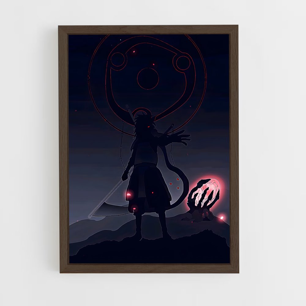 ap-madara uchiha-13 cadre Bois foncé