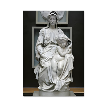 Poster Madonna and child michelangelo 20043