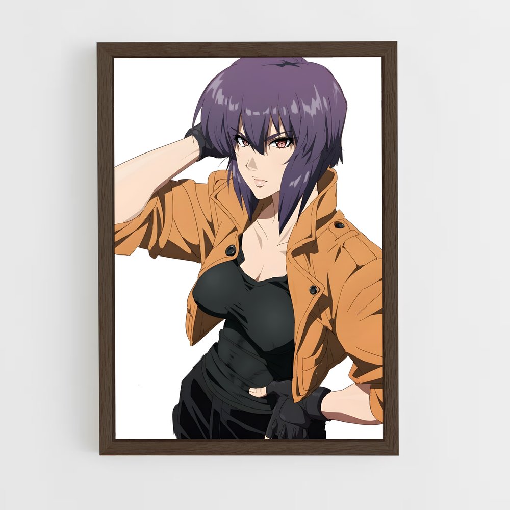 ap-major motoko kusanagi-1 cadre Bois foncé