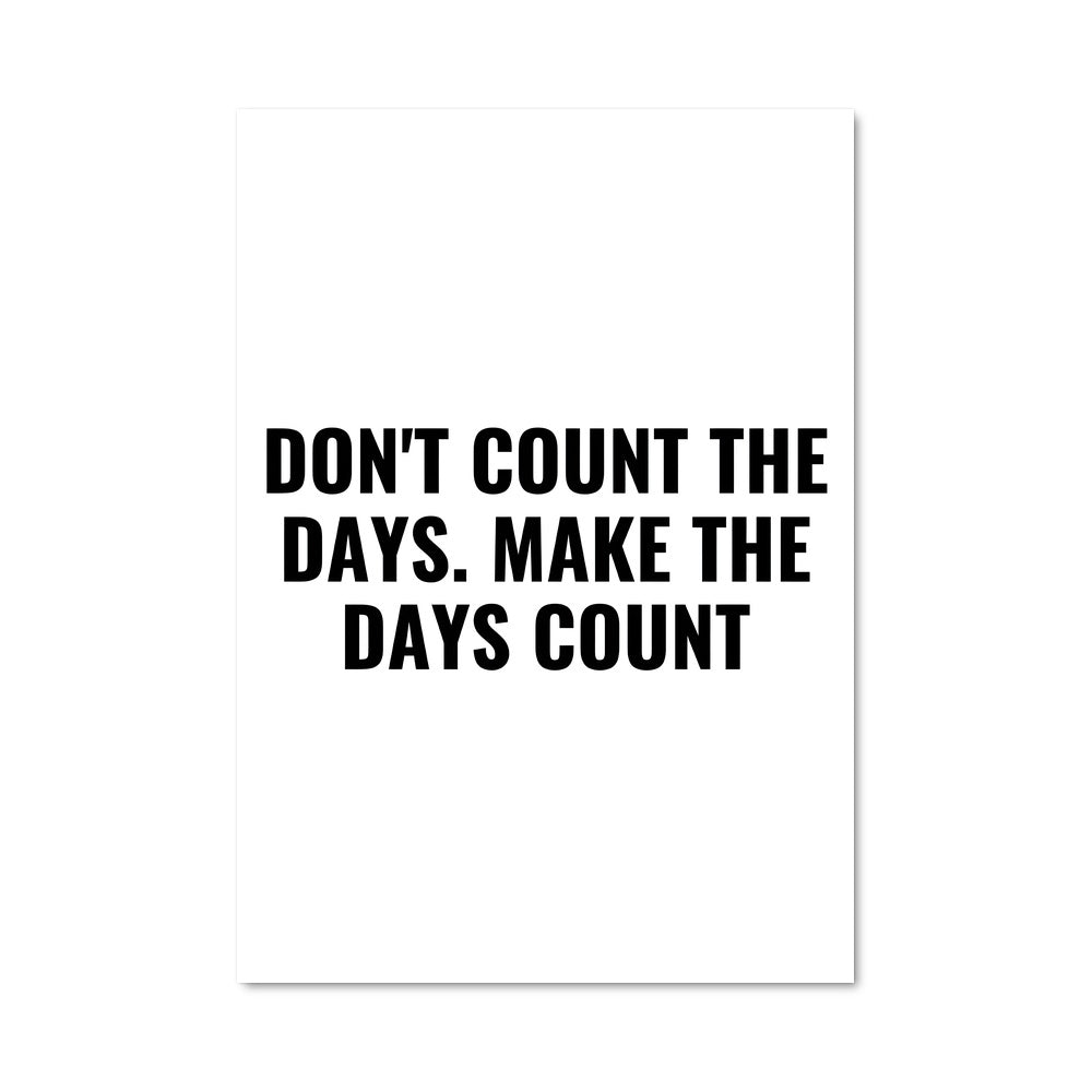 Poster Make It Count