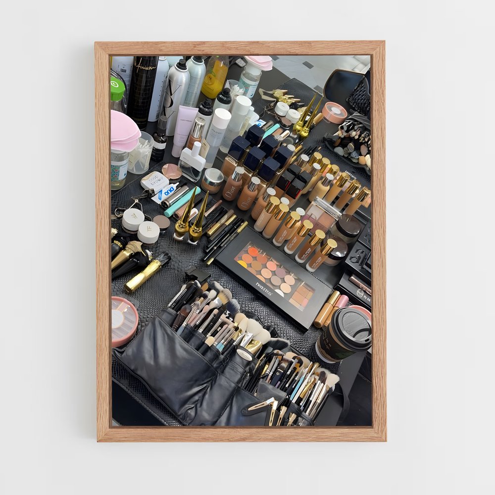 ap-makeup artist-5 cadre Bois clair