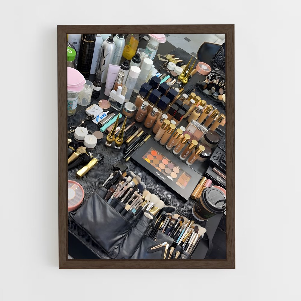 ap-makeup artist-5 cadre Bois foncé