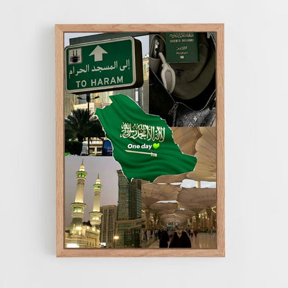 ap-makkah-13 cadre Bois clair