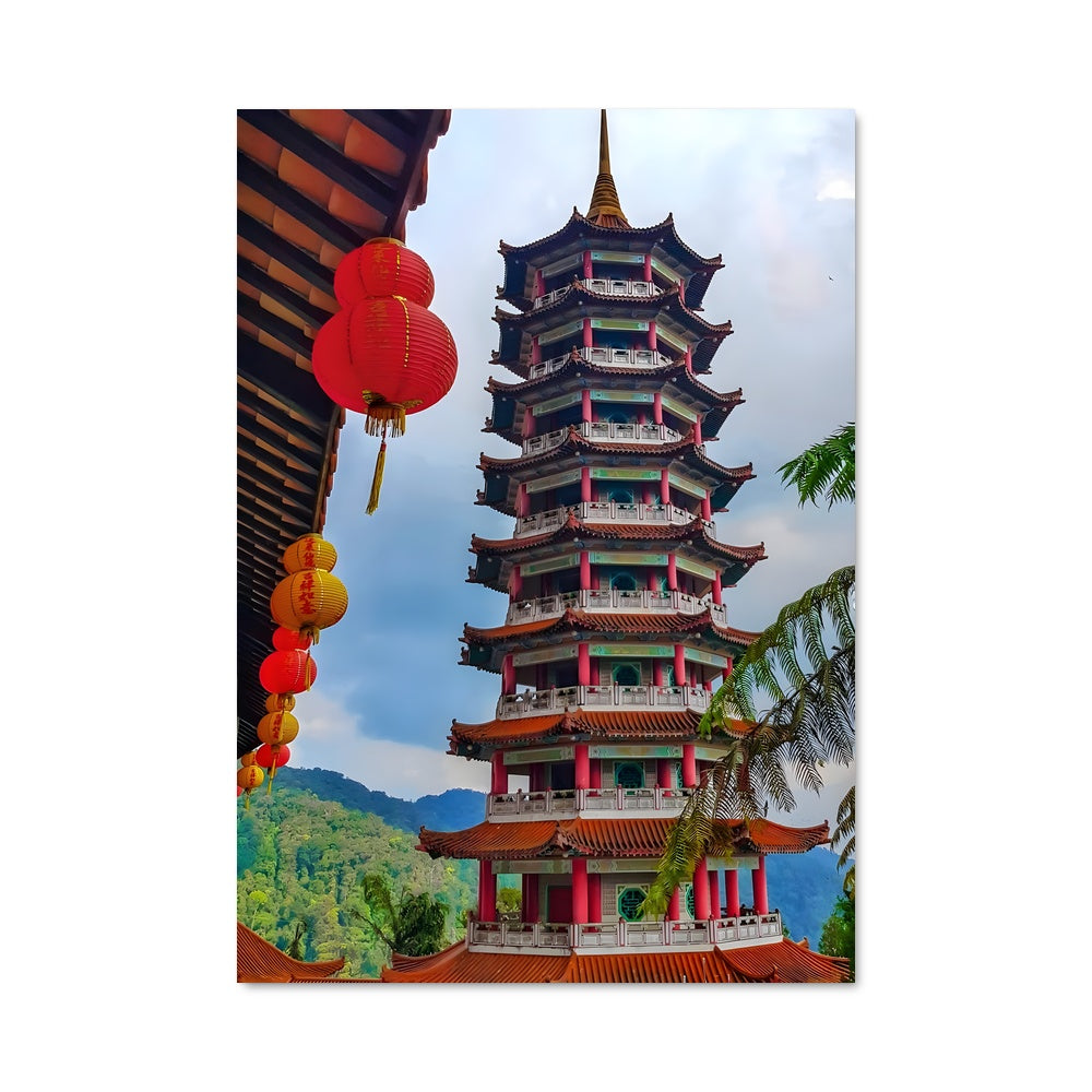 Poster Pagode Enchanteresse