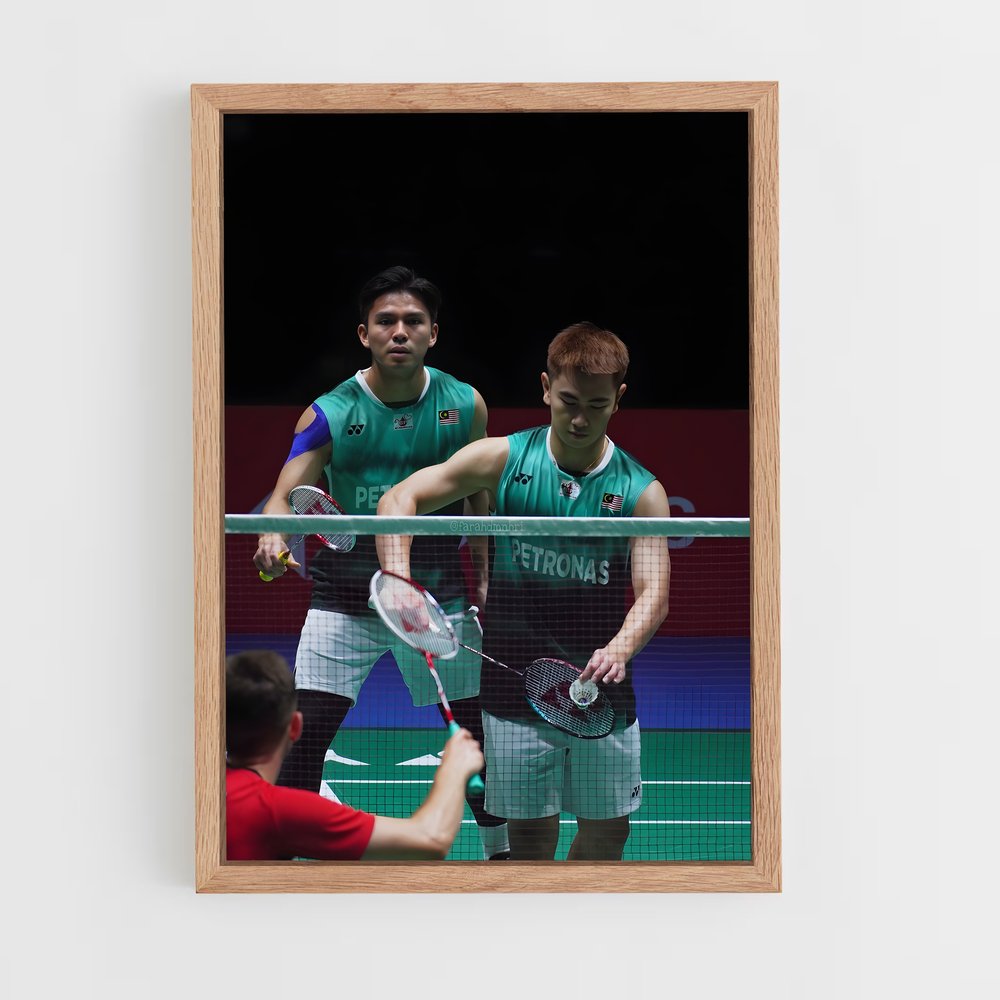 ap-malaysia national badminton team-3 cadre Bois clair