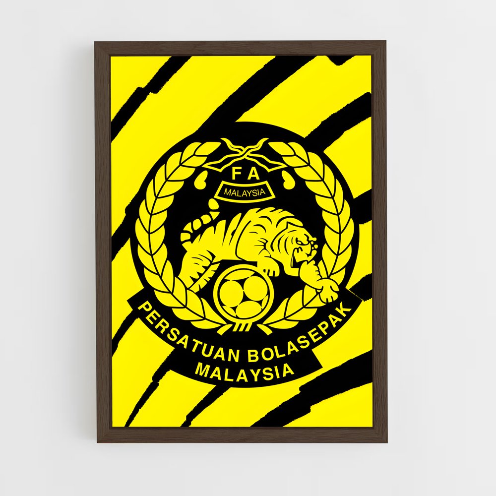 ap-malaysia national football team-1 cadre Bois foncé