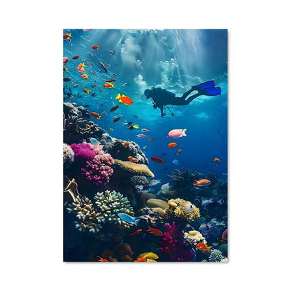 Poster Plongée Maldives