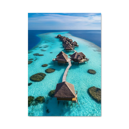 Poster Évasion aux Maldives
