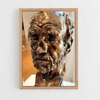ap-man with broken nose rodin-6 cadre Bois clair