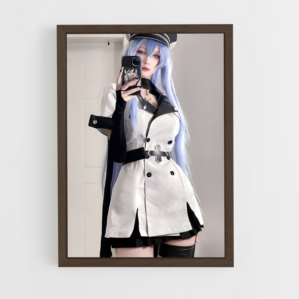 ap-manga cosplay-3 cadre Bois foncé