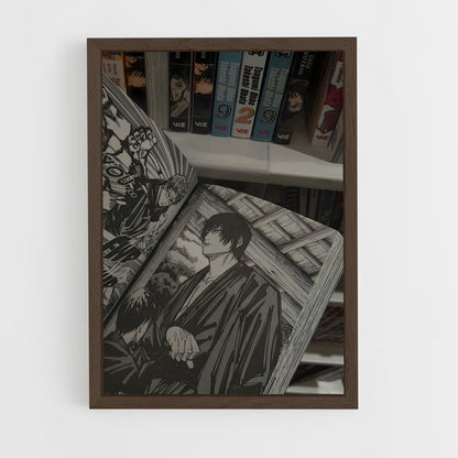ap-manga reader-6 cadre Bois foncé