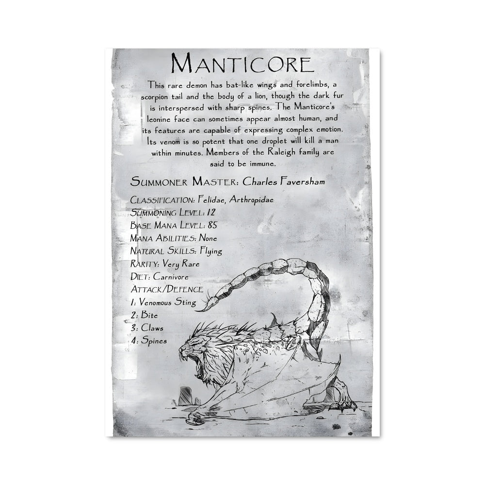 Poster L'Homme Manuscrit