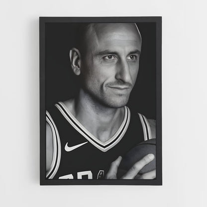 ap-manu ginobili-7 cadre Noir