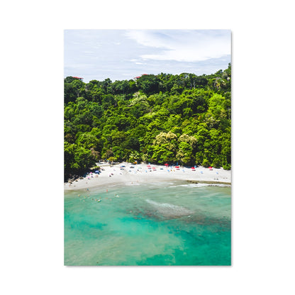 Poster Plage Animée