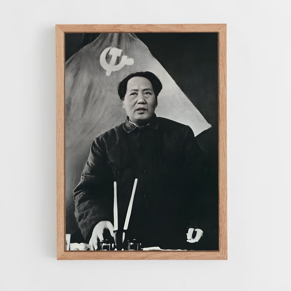 ap-mao zedong-2 cadre Bois clair