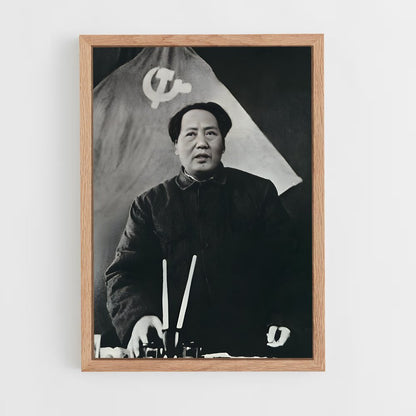 ap-mao zedong-2 cadre Bois clair