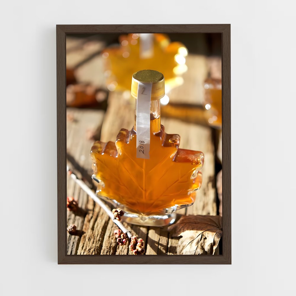 ap-maple syrup-3 cadre Bois foncé