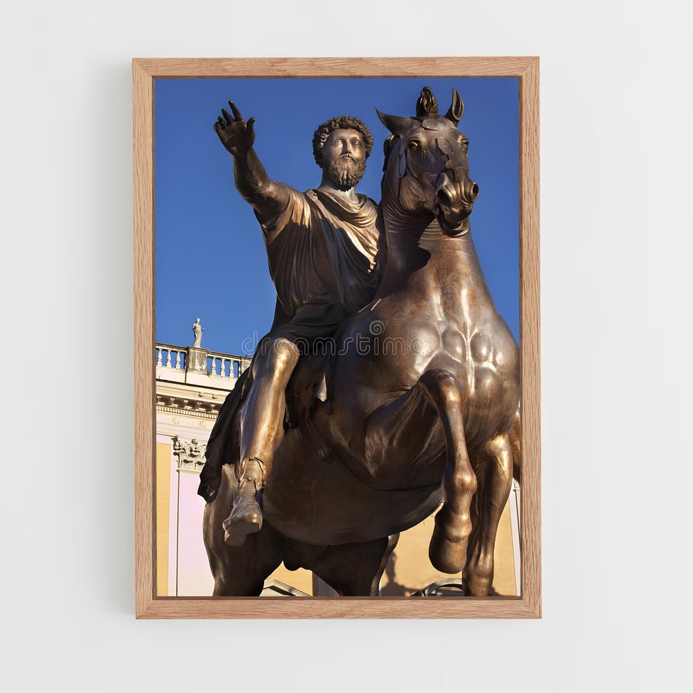 ap-marcus aurelius equestrian-6 cadre Bois clair