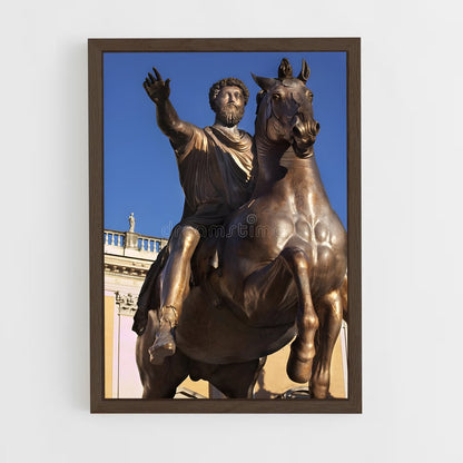 ap-marcus aurelius equestrian-6 cadre Bois foncé