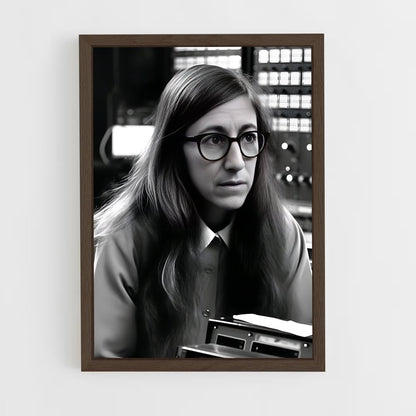 ap-margaret hamilton-1 cadre Bois foncé