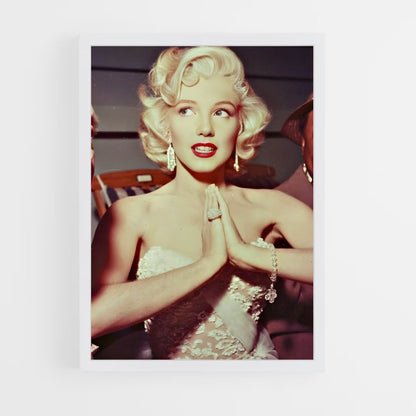 ap-marilyn monroe-10 cadre Blanc