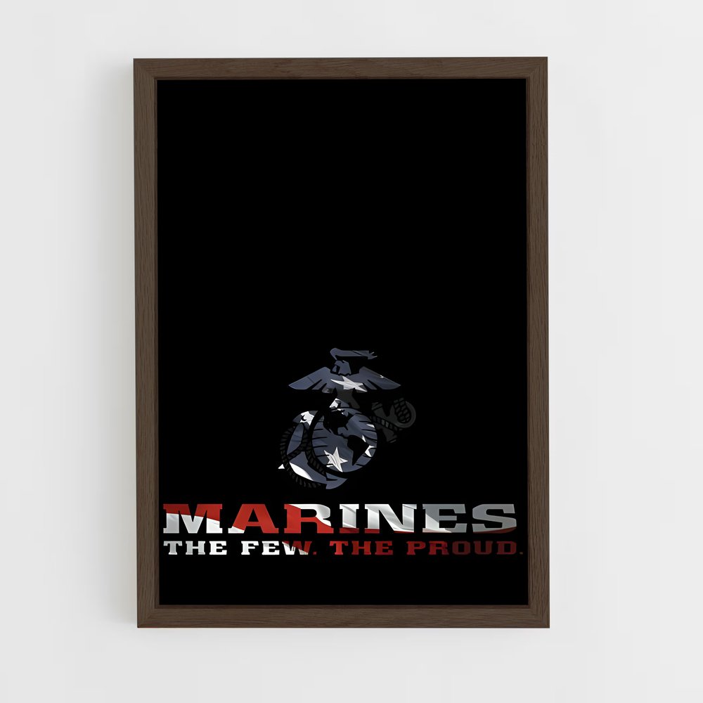 ap-marine corps-2 cadre Bois foncé