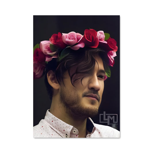 Poster Markiplier en Fleurs