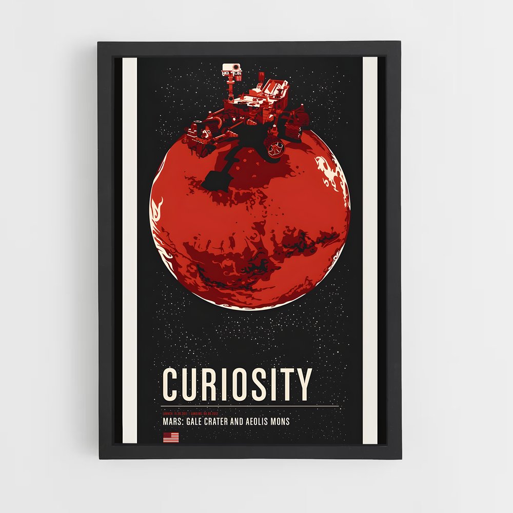 ap-mars rover curiosity-2 cadre Noir