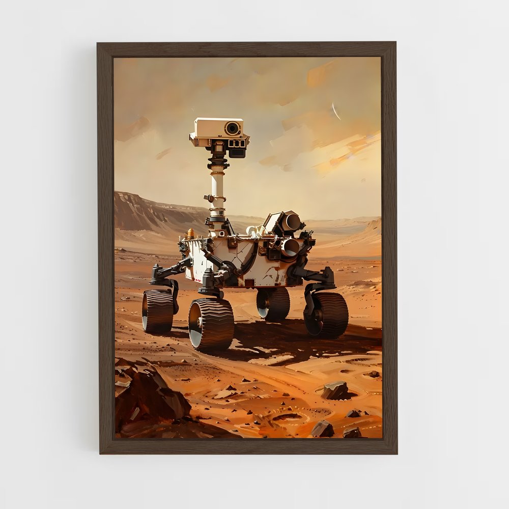 ap-mars rover perseverance-3 cadre Bois foncé
