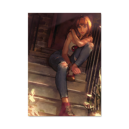 Poster Mary Jane sur les Marches