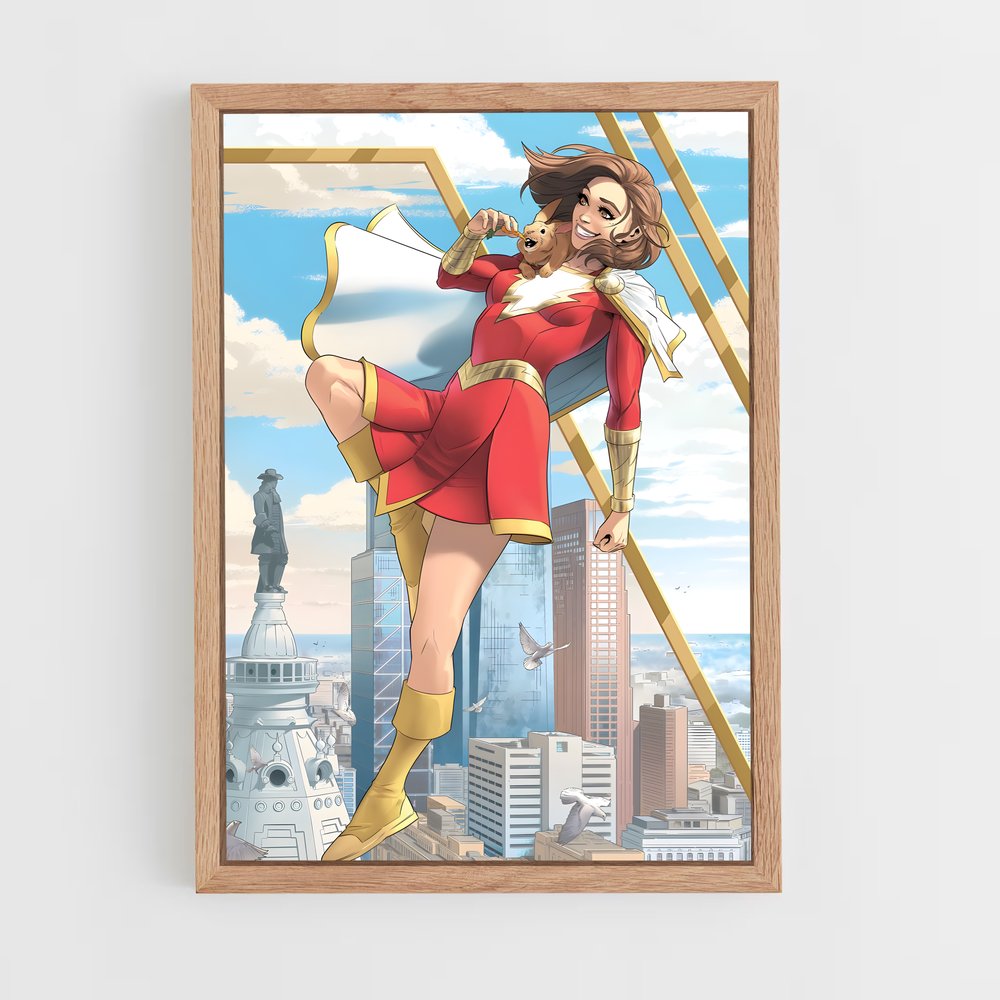 ap-mary marvel-6 cadre Bois clair