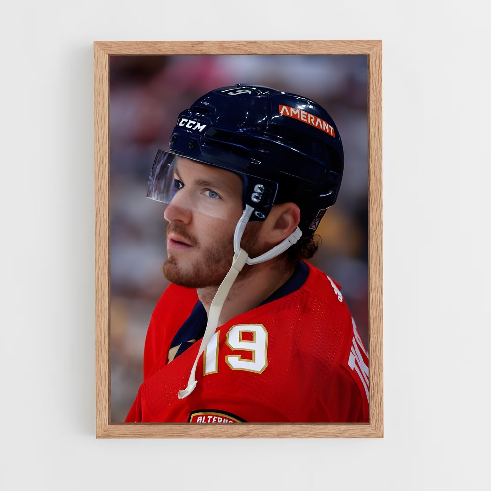 ap-matthew tkachuk-7 cadre Bois clair
