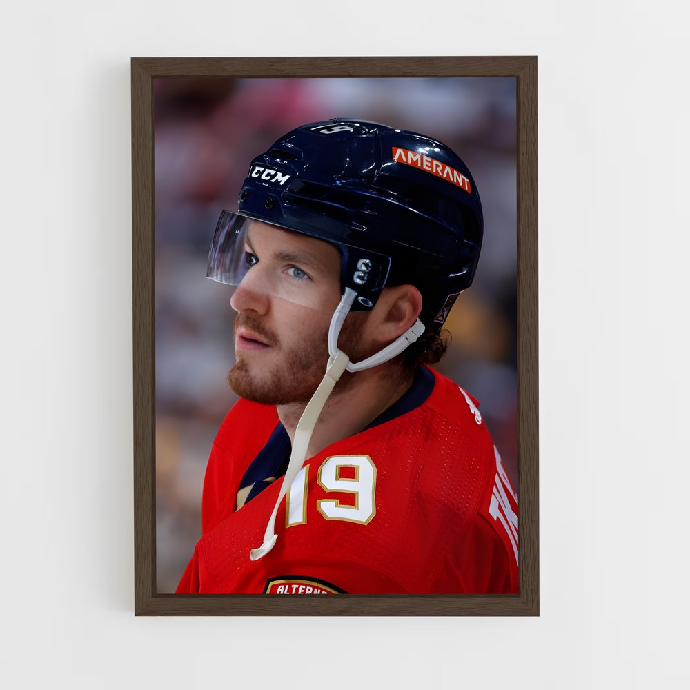 ap-matthew tkachuk-7 cadre Bois foncé