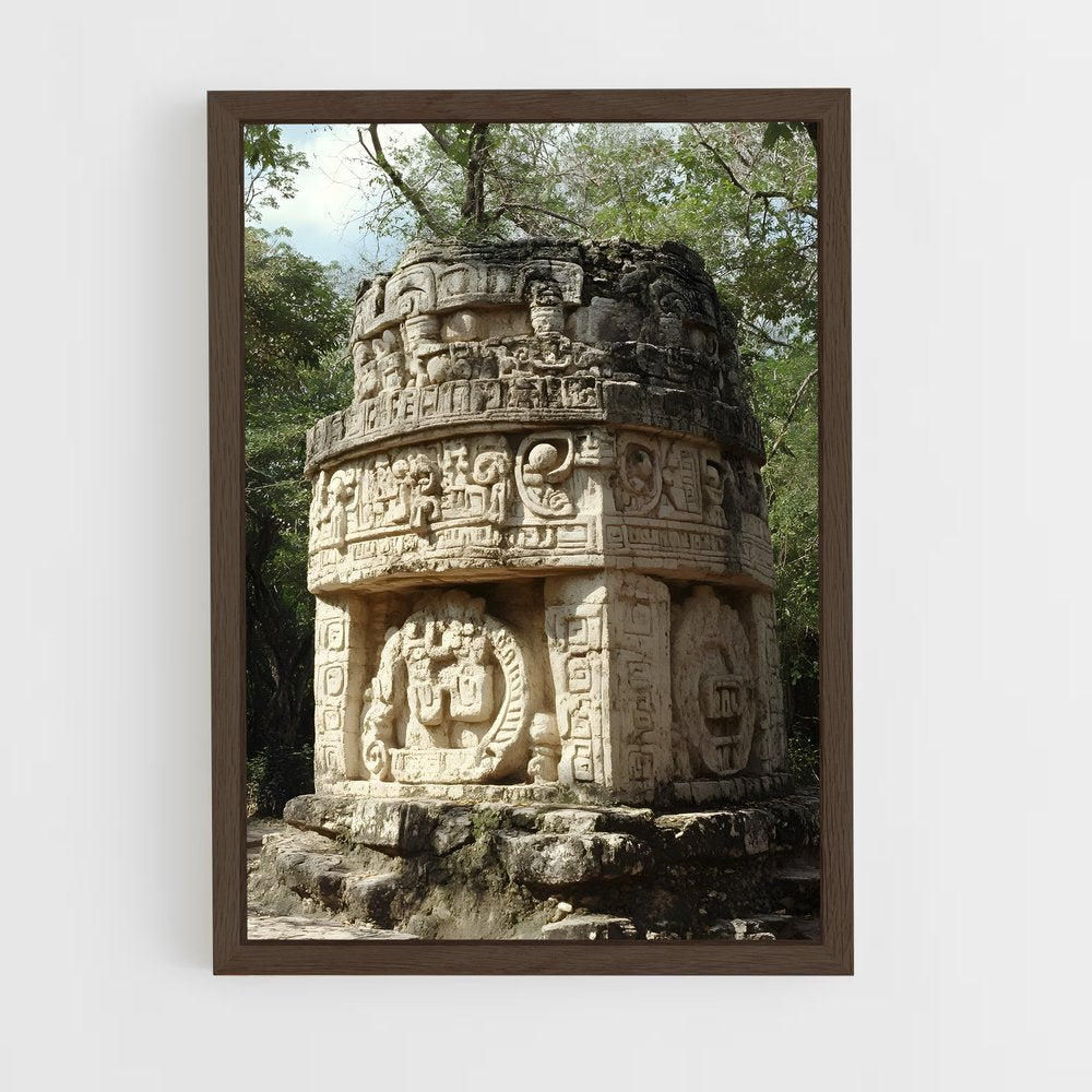 ap-maya civilization-4 cadre Bois foncé