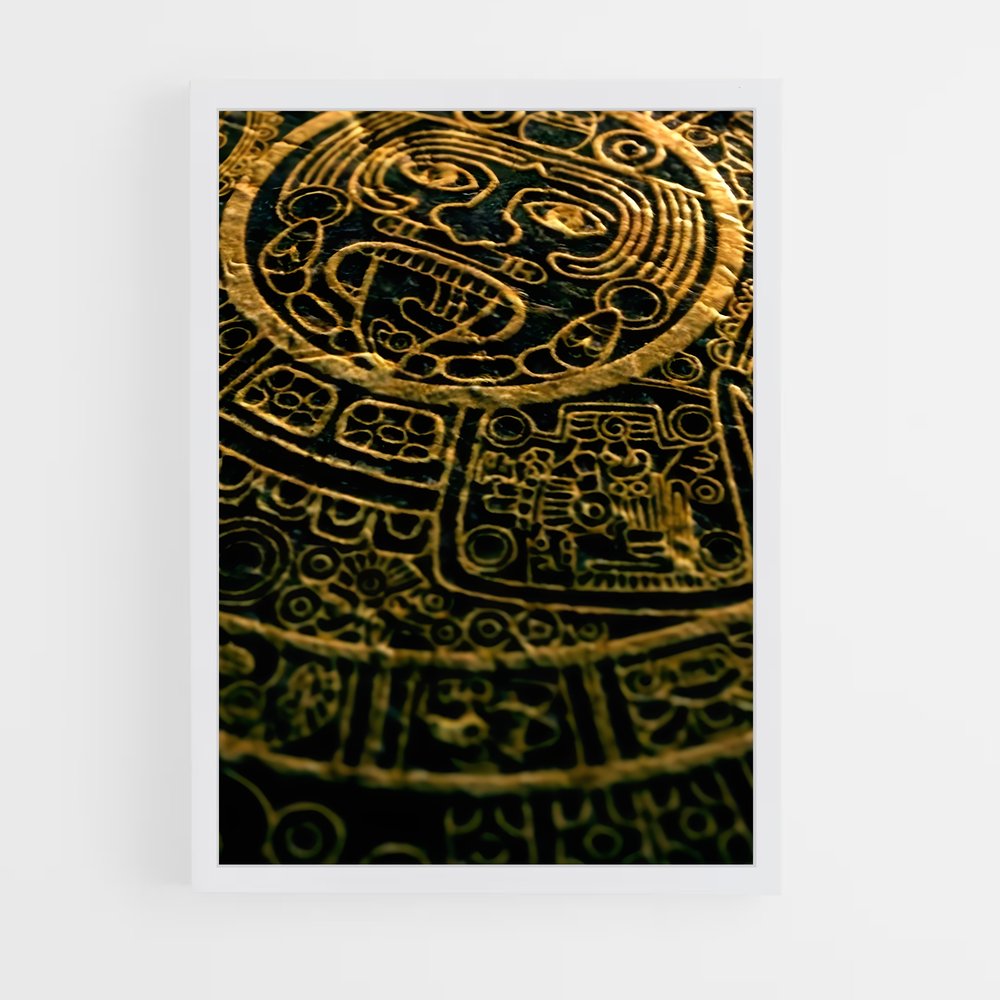 ap-mayan calendar-1 cadre Blanc