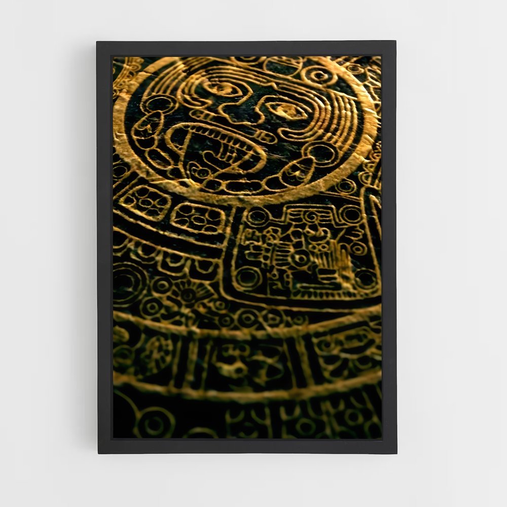 ap-mayan calendar-1 cadre Noir