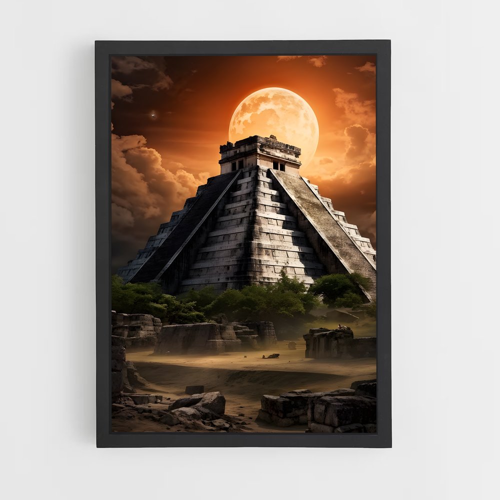 ap-mayan pyramid-3 cadre Noir