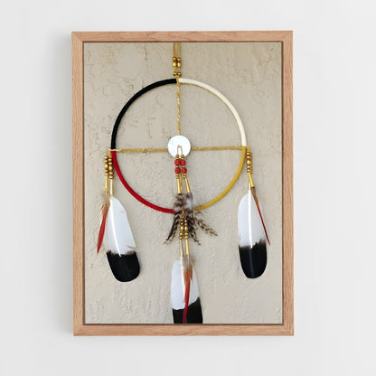 ap-medicine wheel-2 cadre Bois clair