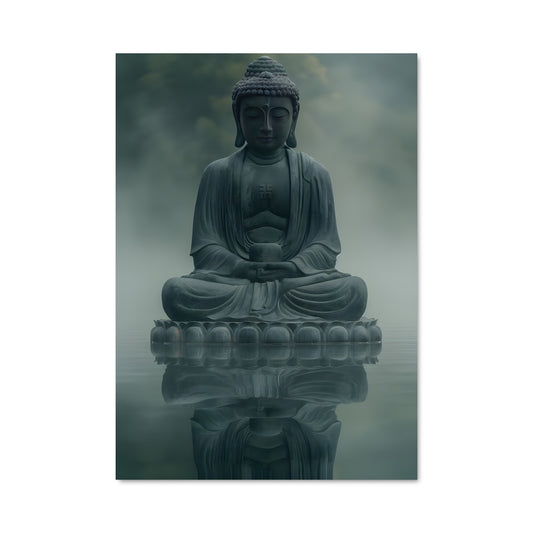 Poster Bouddha Flottant