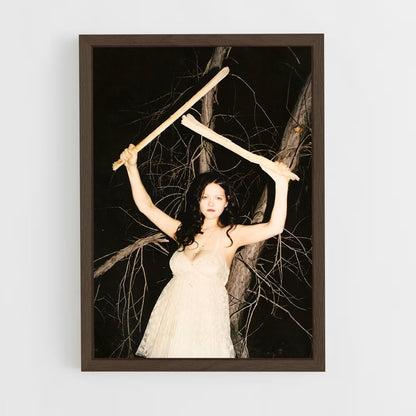 ap-meg white-1 cadre Bois foncé