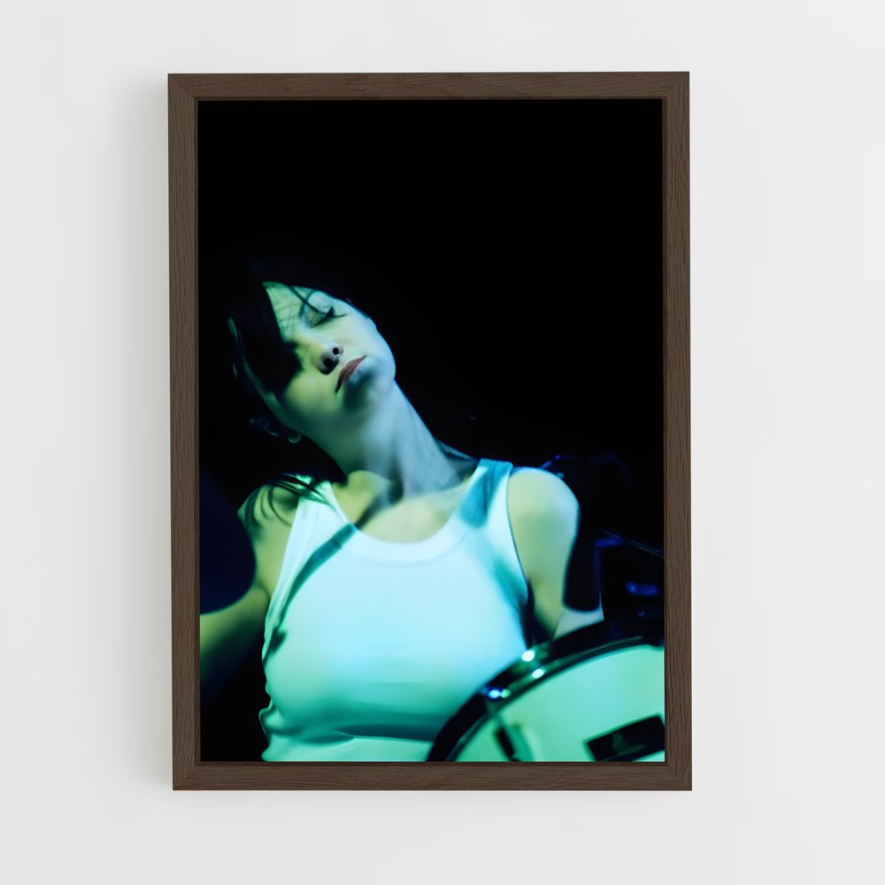 ap-meg white-4 cadre Bois foncé