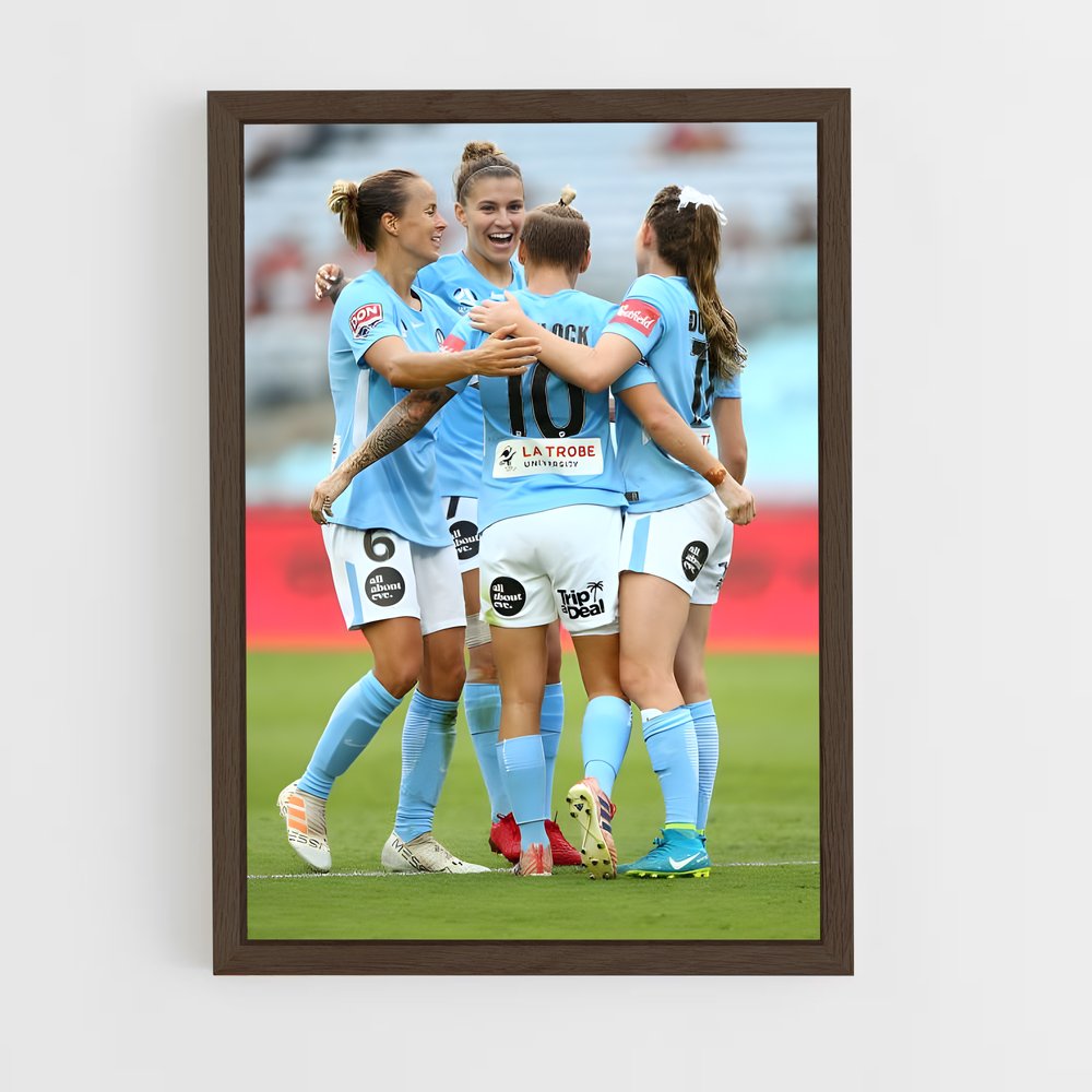 ap-melbourne city fc-2 cadre Bois foncé