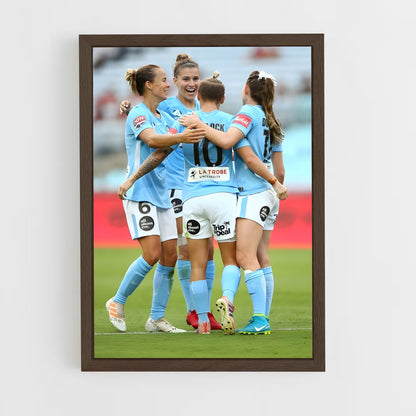ap-melbourne city fc-2 cadre Bois foncé