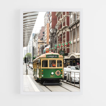 ap-melbourne tram-1 cadre Blanc