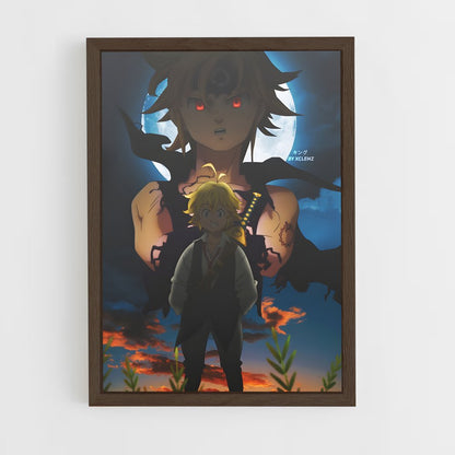 ap-meliodas-12 cadre Bois foncé
