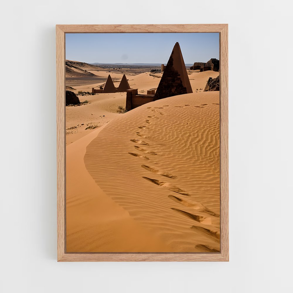 ap-meroe pyramids-1 cadre Bois clair