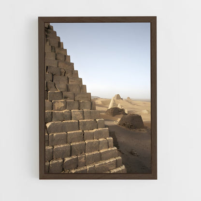 ap-meroe pyramids-2 cadre Bois foncé